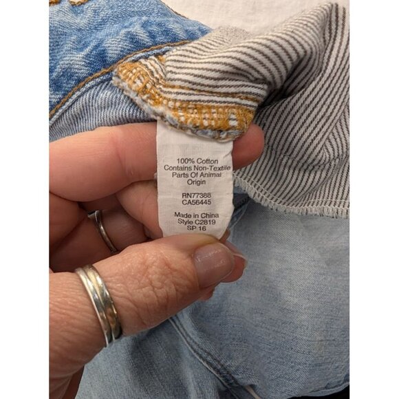 Madewell Womens The Perfect Summer Jean Size 29 Light Wash Distressed J4 - Picture 10 of 10